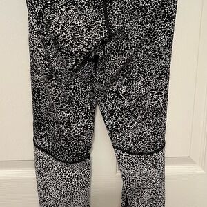 lululemon athletica Black and White Patterned Leggings